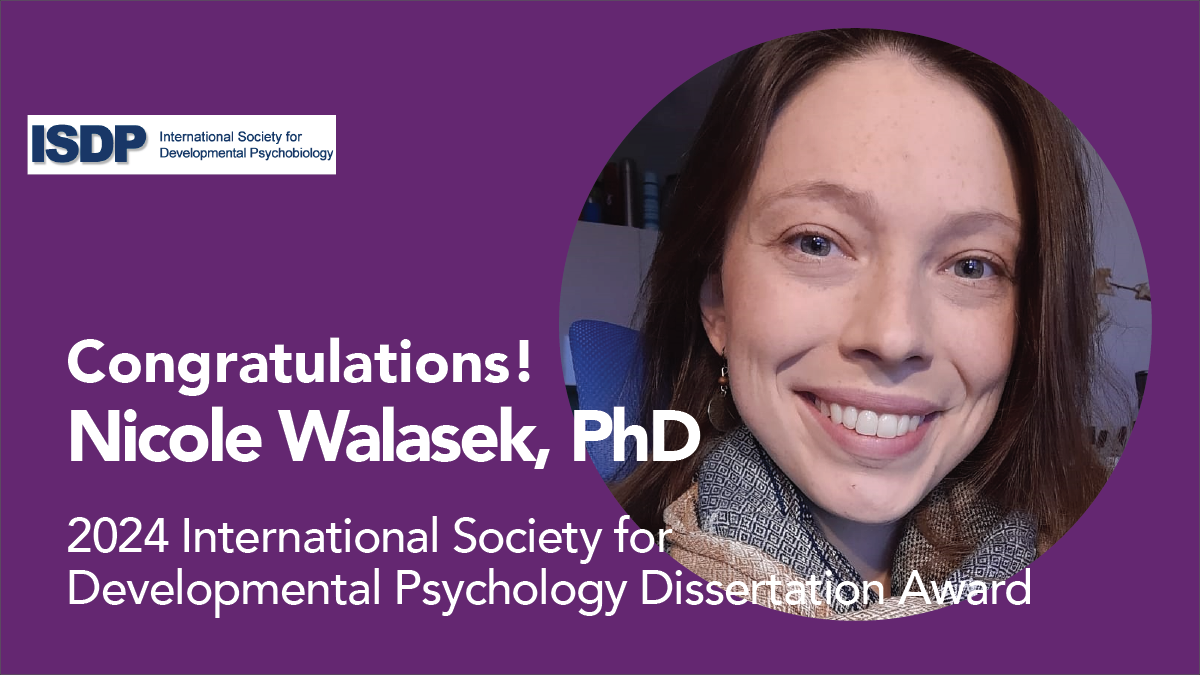 2024 ISDP Dissertation Award Winner - Nicole Walasek, PhD ...