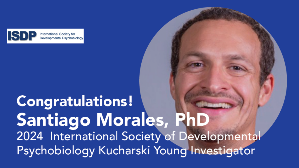 Congratulations Santiago Morales, PhD winner of the 2024 ISDP Kucharski Young Investigator Award!