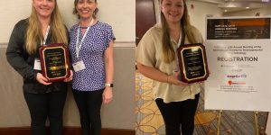 Hennessy-Smotherman-Wiley Award for BEST STUDENT-AUTHORED PAPER Published in Developmental Psychobiology 2024, 66:e22405 Presented to: Kathryn M. Wall, MS, MA for "Maternal psychological risk and the neural correlates of infant face processing: A latent profile analysis” Kathryn M. Wall et al.